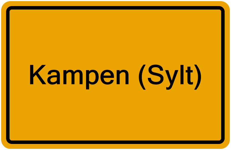 Handelsregisterauszug Kampen (Sylt)